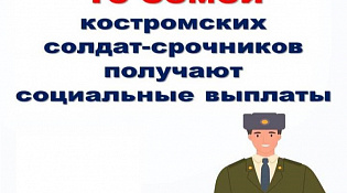В Костромской области 16 семей военнослужащих по призыву получают социальные выплаты